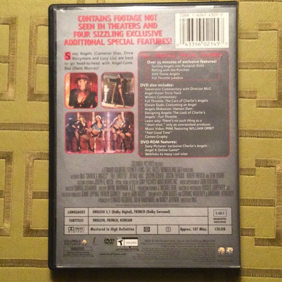 Charlie’s Angels Full Throttle DVD - Picture 2 of 4